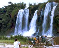 Cachoeira na região de Carrancas