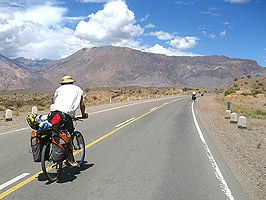 Segundo dia de pedal nos Andes Polvaredas (Mendoza - Argentina)